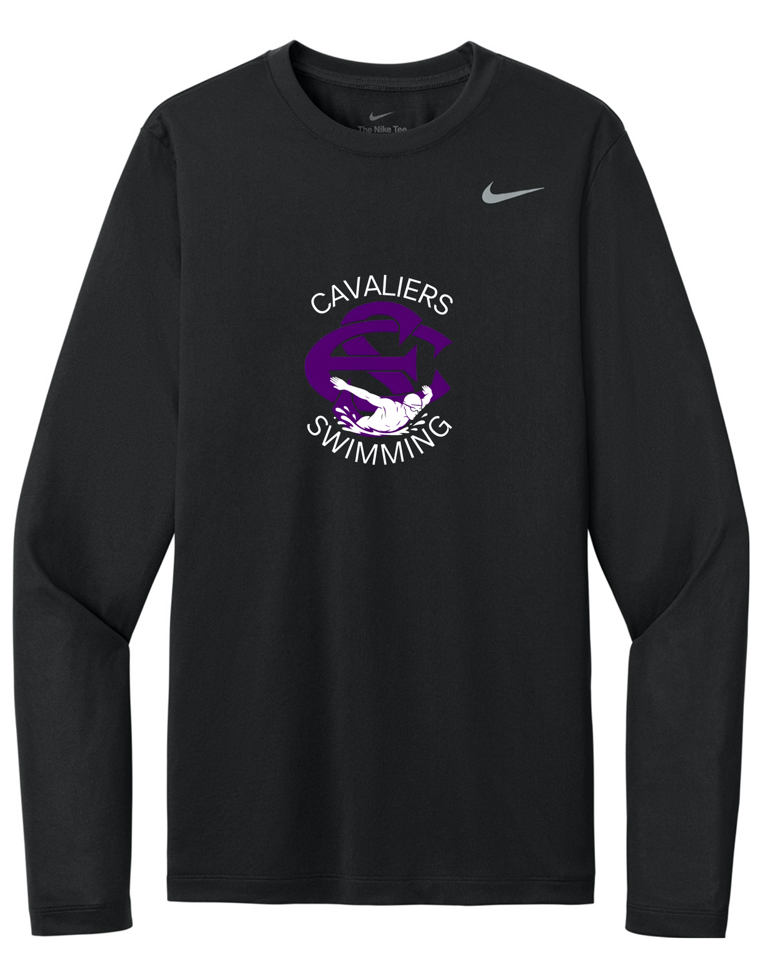 NKHQ4550 - Center Chest Cavs Swimmer Blk.png