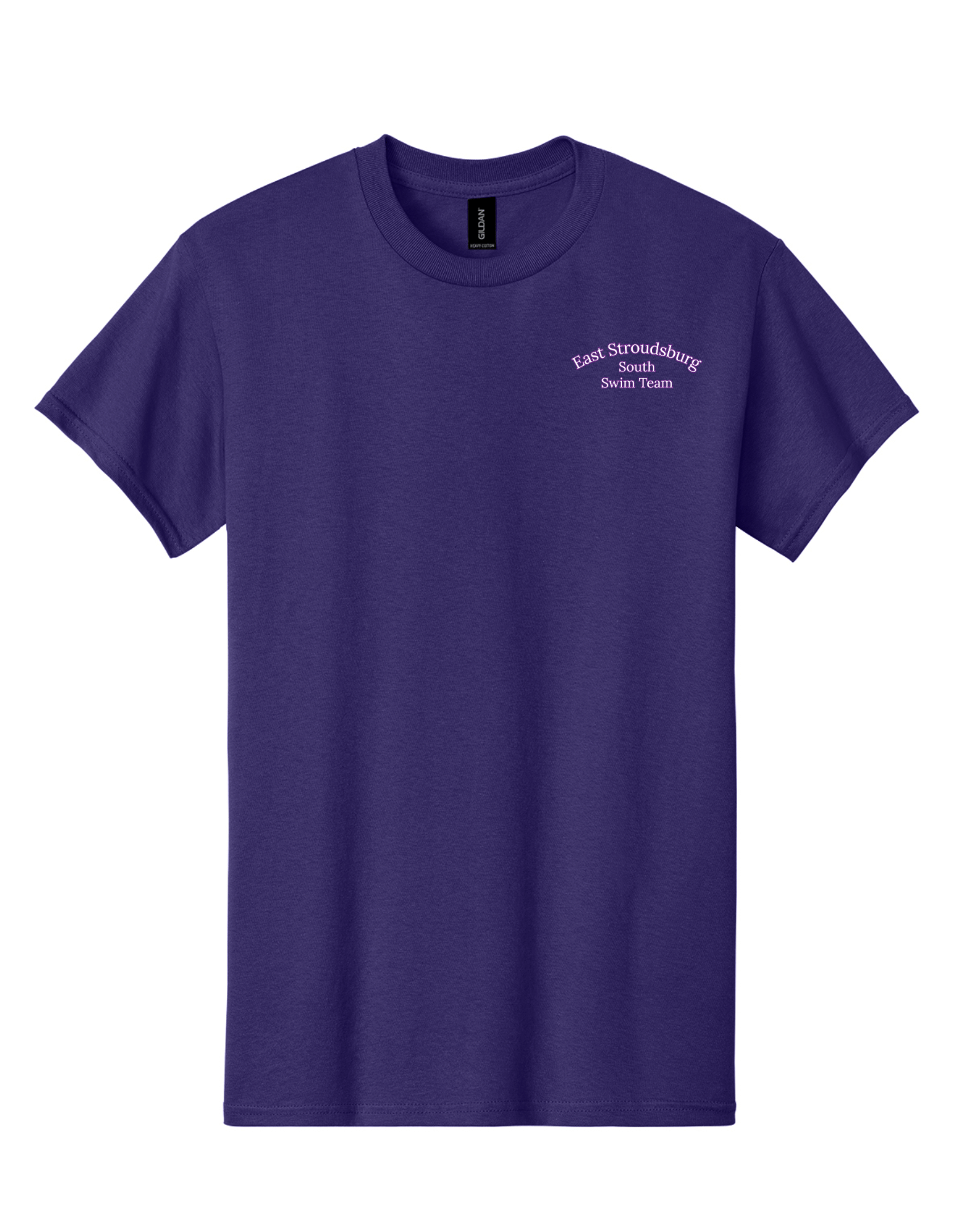 5000 - Gildan Heavy Cotton 100% Cotton T-Shirt EAST STROUDSBURG SOUTH SWIM TEAM PURPLE LC.png