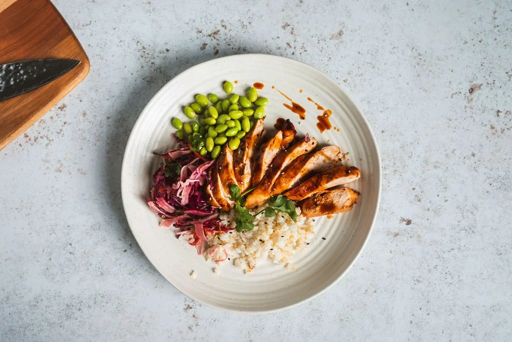 Salmon Teriyaki Poke Bowl