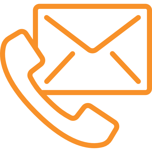 elephone handset and an envelope icon