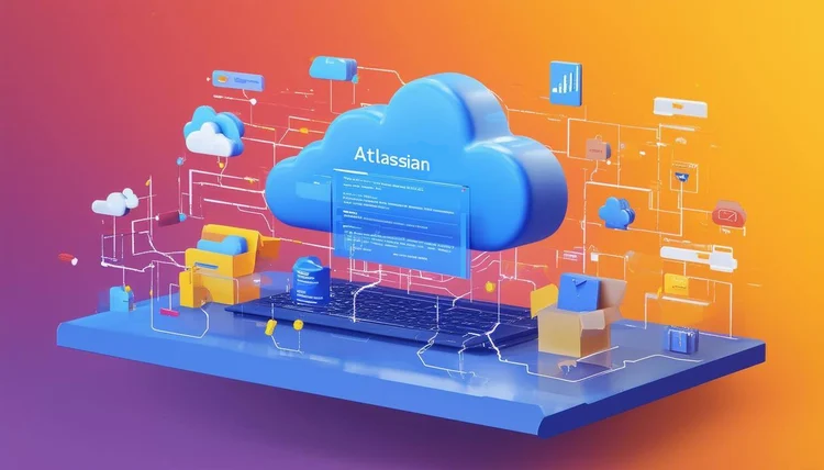Digital illustration of different Atlassian cloud plans