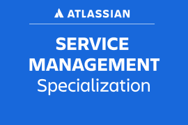 ATLASIAN SERVICE MANAGEMENT Specialization logo