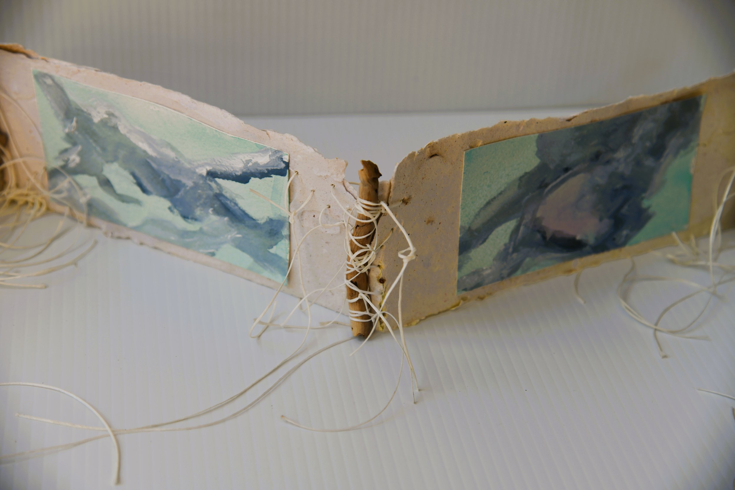 	
Handmade paper, artist book, Brisbane, Kylie Davidson.