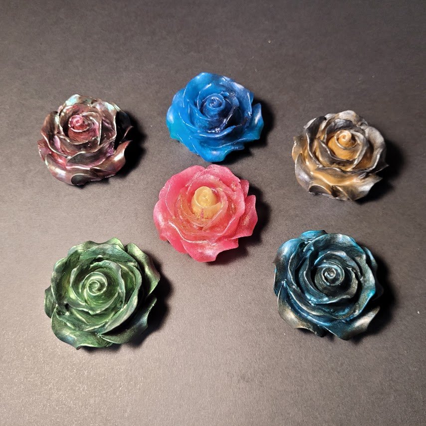 Hand-Poured Resin Gothic Rose Collection