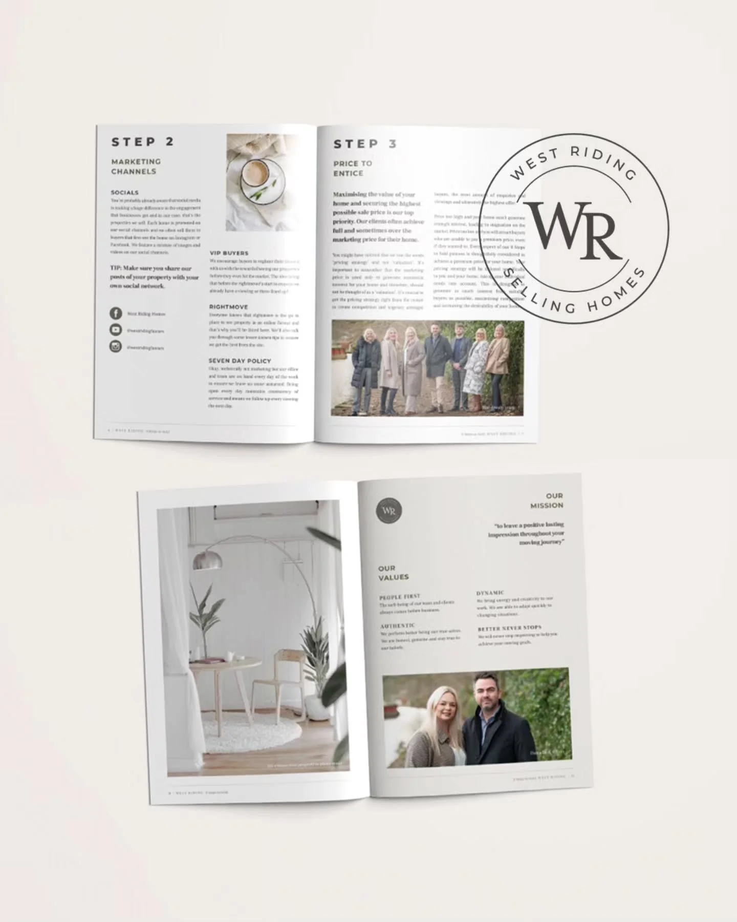 Clean, versatile and beautiful.

A bespoke Brand Package for West Riding Estate Agents in Yorkshire.

#lhcreative #designnaturally #branddesigner #branding #brandingagency