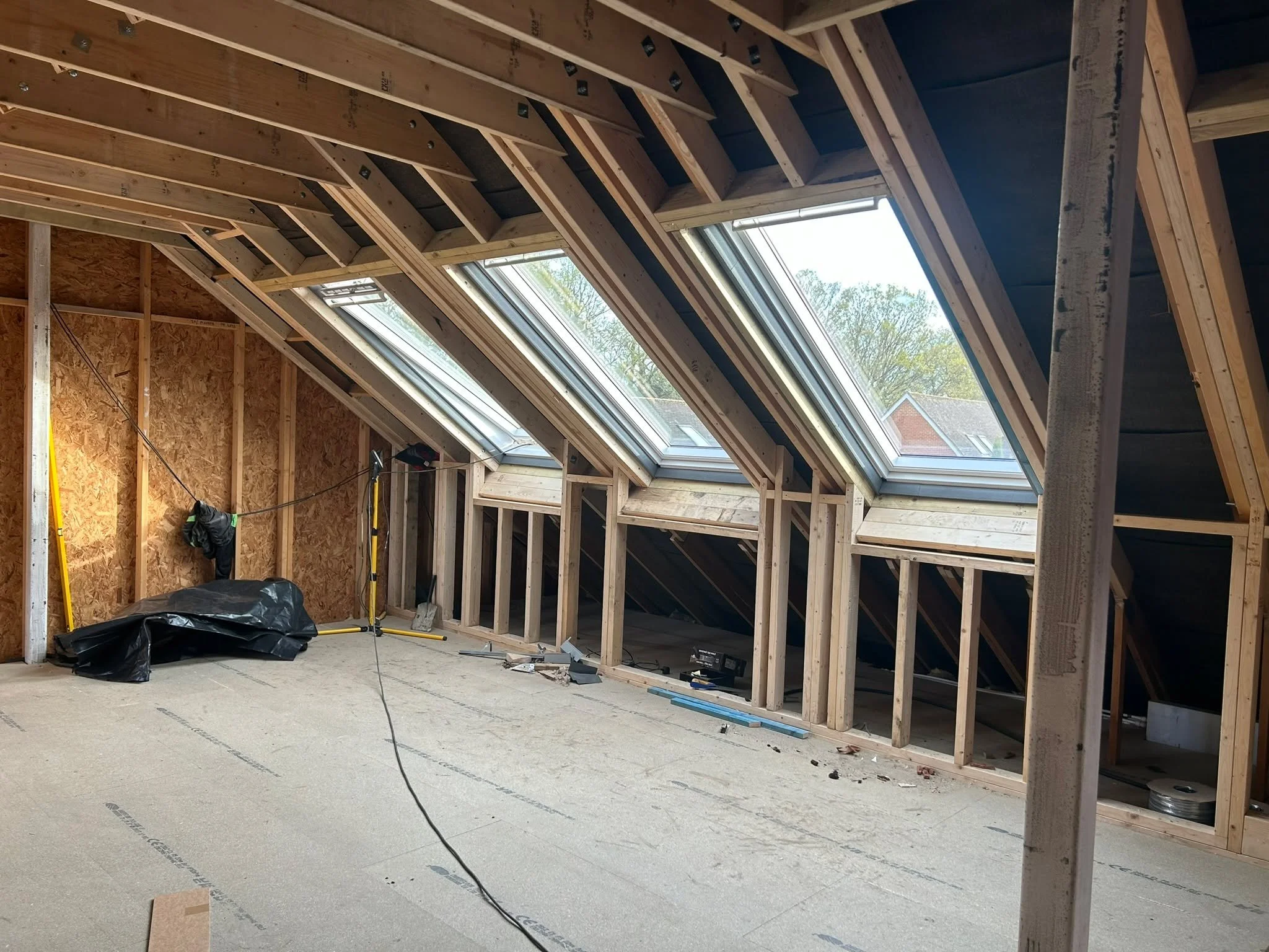 Delighted to share some progress photos on one of our projects currently underway: a dormer loft conversion on a modern trussed roof property situated in St Albans. 

We have designed and re-structured the roof to facilitate the removal of truss webs