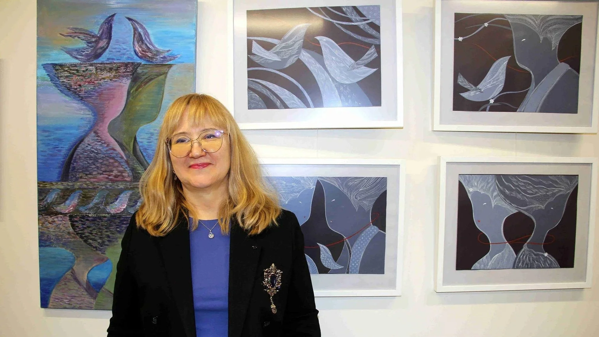 Выставка «Красная нить судьбы» — сахсико и каллиграфия Ольги Логиновой