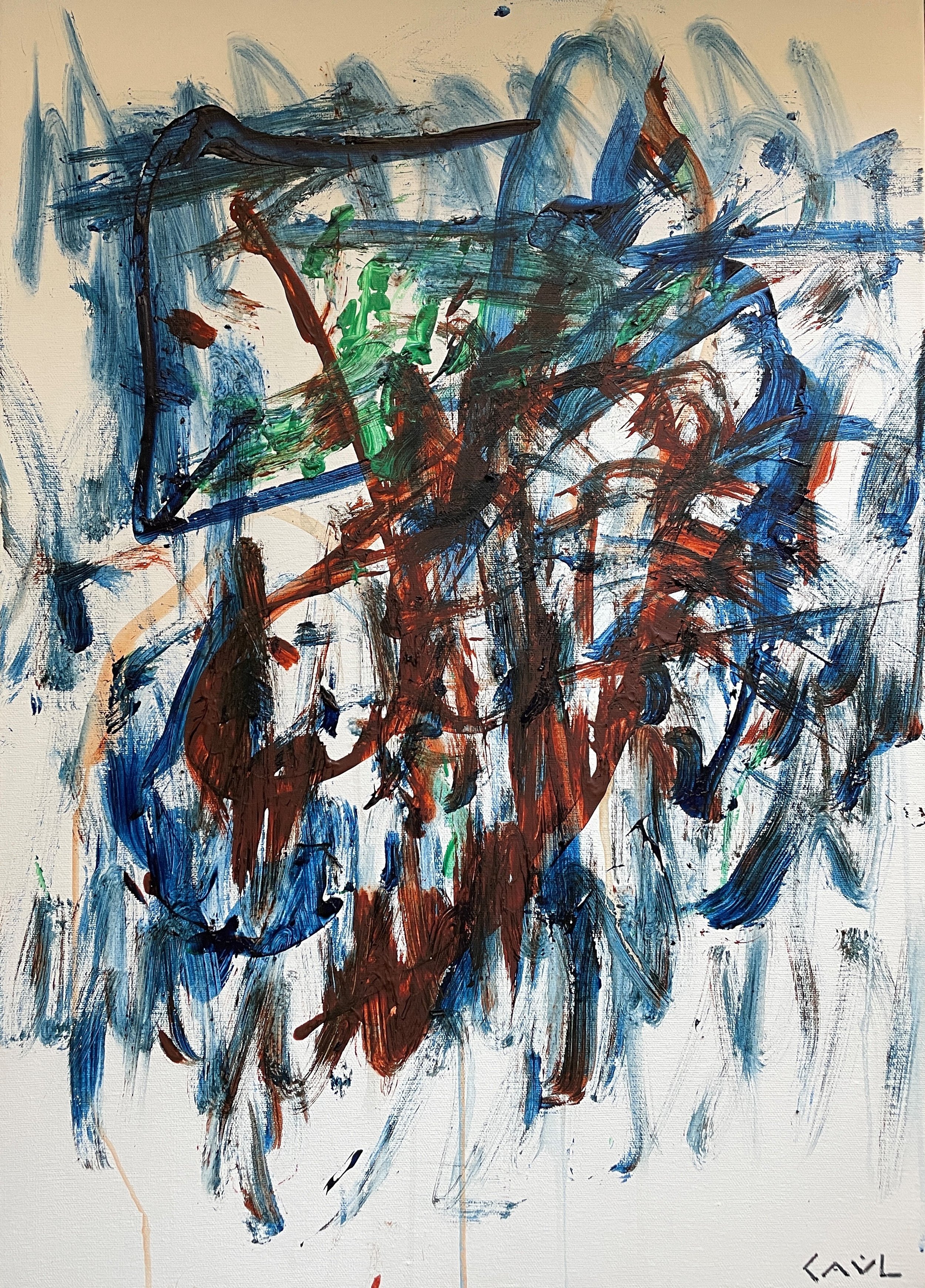 Linee di galleggiamento - 2025 - Acrilico su tela - Clicca sull'immagine per scoprire il processo creativo