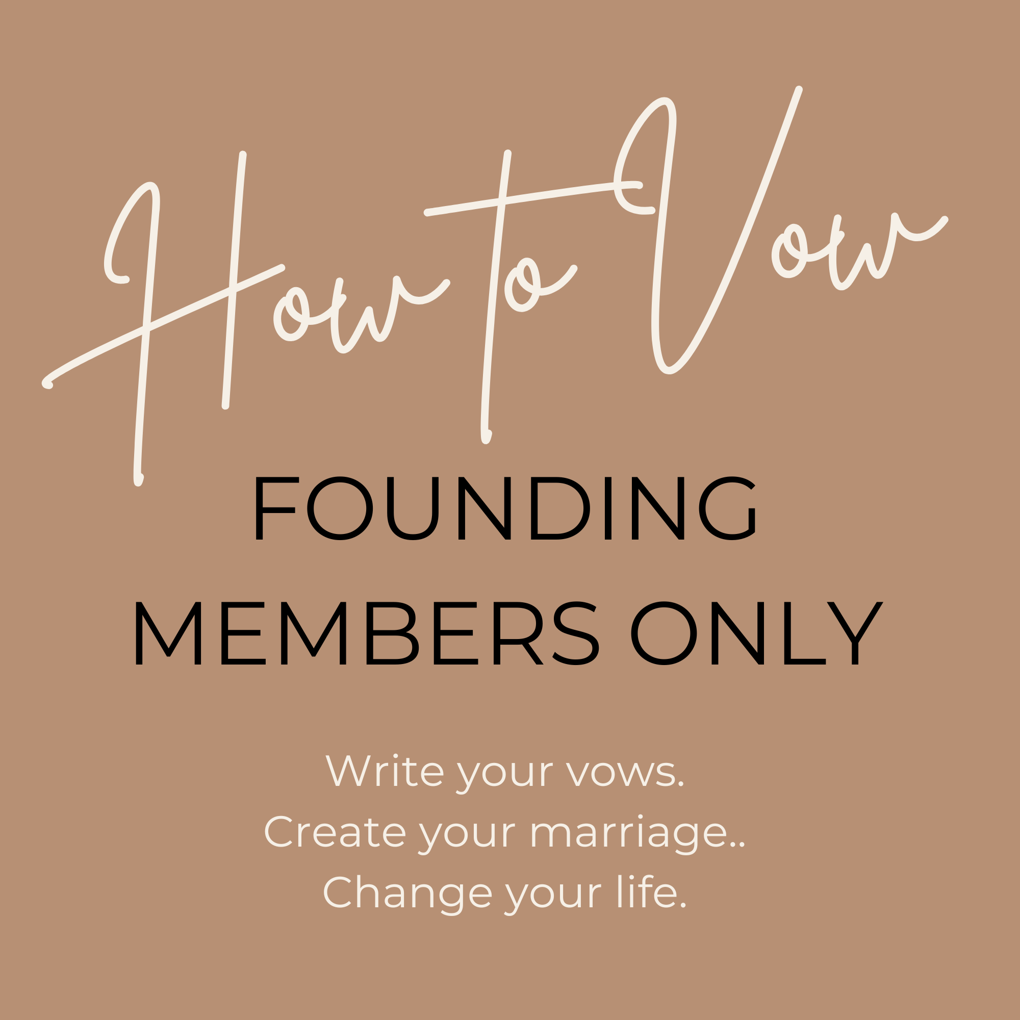 How to Vow - Founders