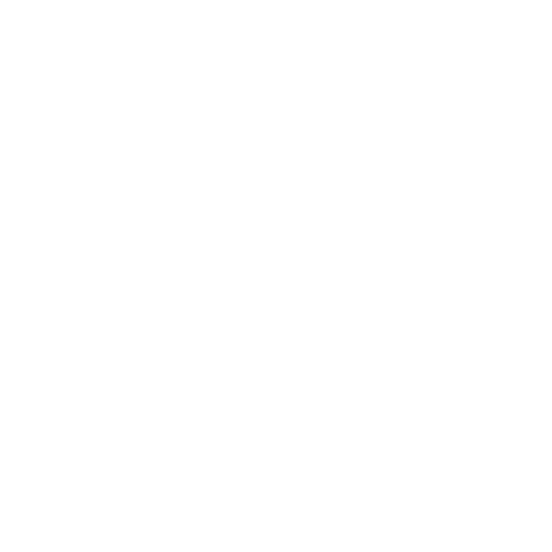 Outline drawing of three raised hands with a heart in the palm of the middle hand, encircled in a white border on a black background.