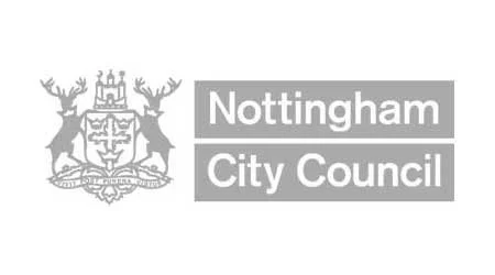Nottingham City Council logo with coat of arms and text