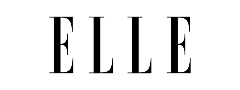 The word 'ELLE' in large, black, serif font on a white background.