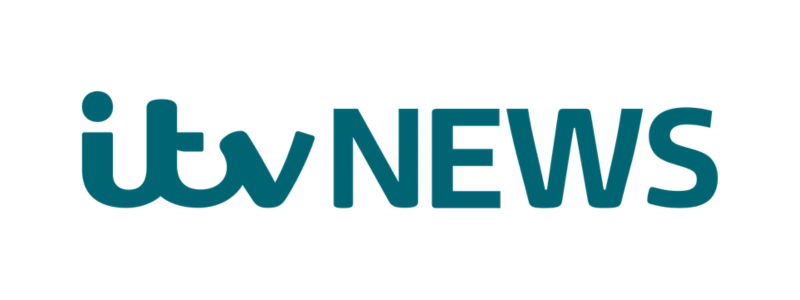 ITV News logo with 'itv' in lowercase and 'NEWS' in uppercase
