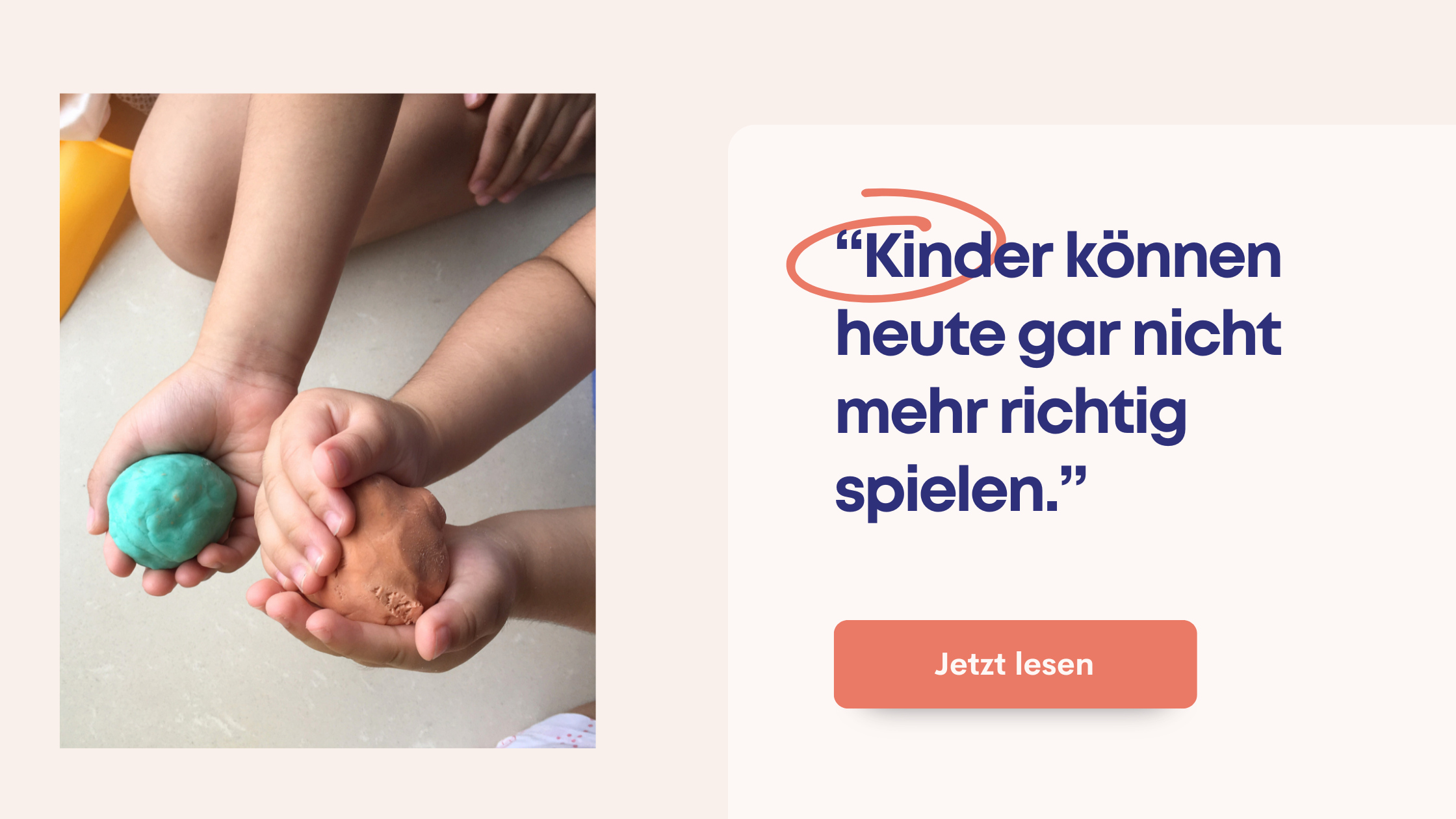 Kinder können heute gar nicht mehr richtig spielen!