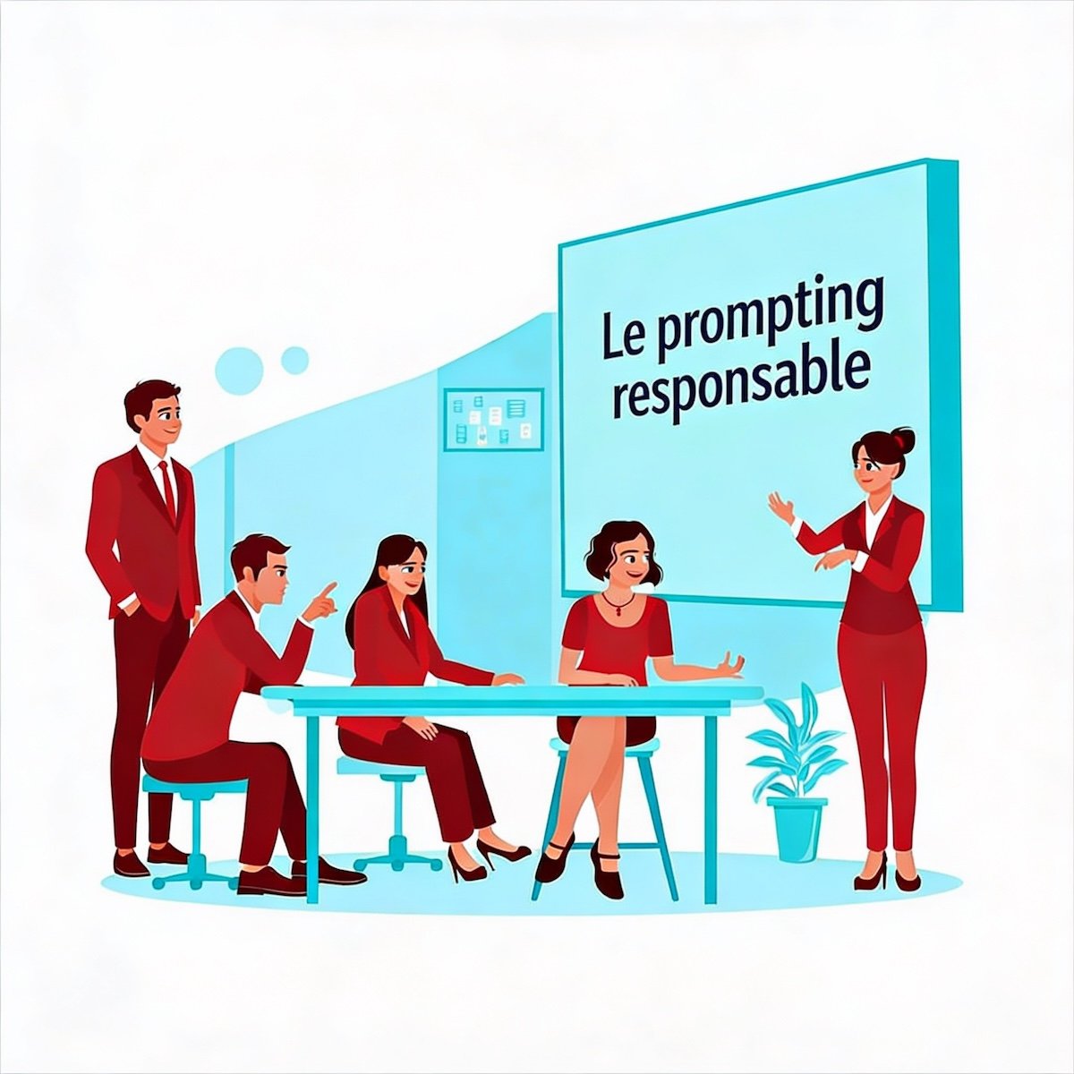 L'atelier sur mesure "prompting responsable" accompagne les équipes dans la maîtrise du prompting responsable : apprendre à formuler des demandes claires, efficaces et éthiques pour obtenir des résultats fiables, pertinents et exploitables.