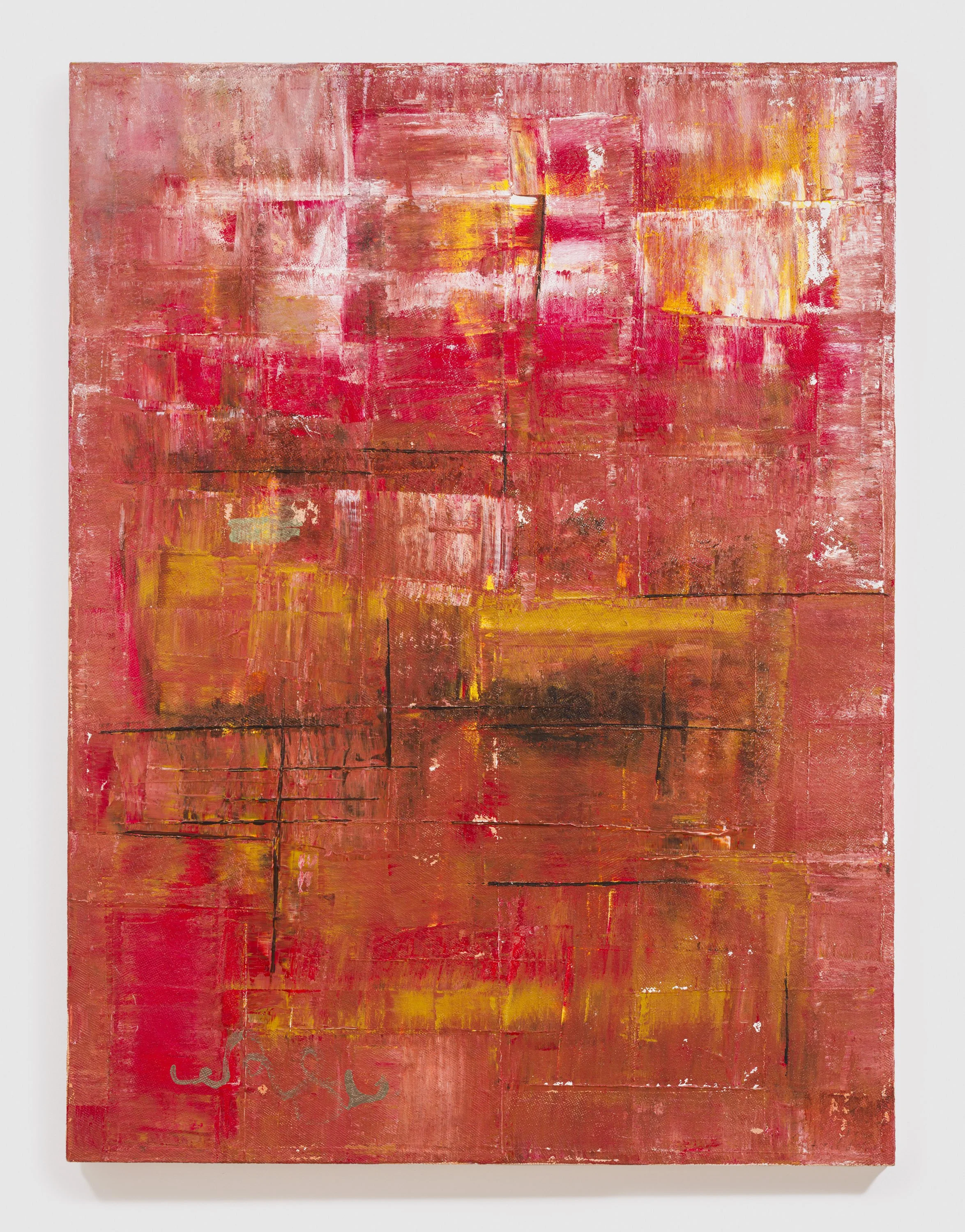 Untitled (Red), 36 x 48” acrylic on canvas