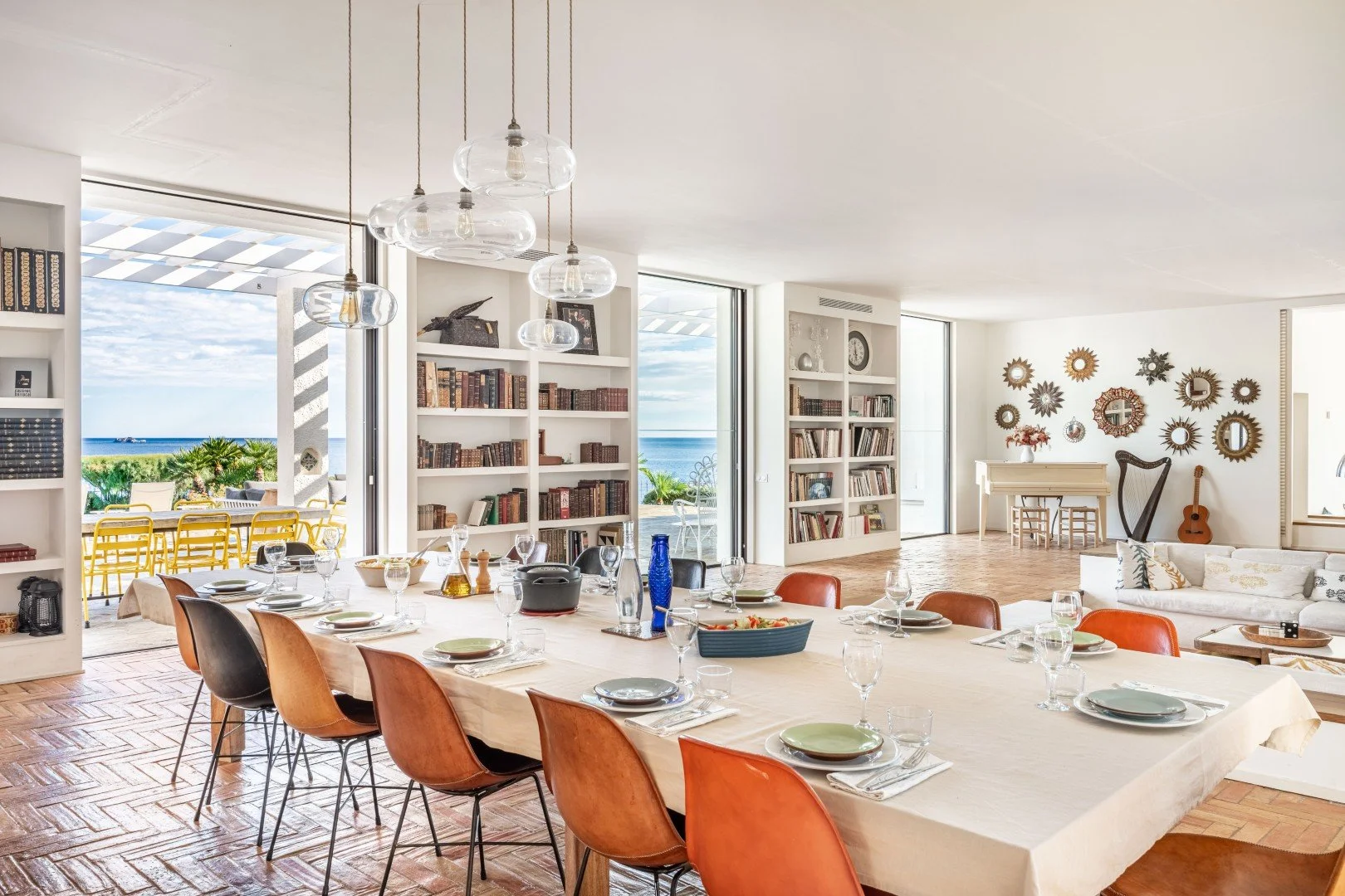 luxury house cadaqués dining room