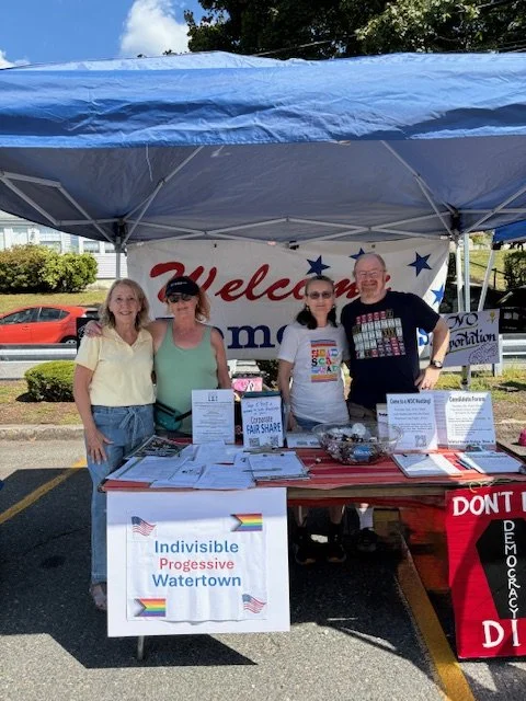 Members of Indivisible Progressive Watertown at an event
