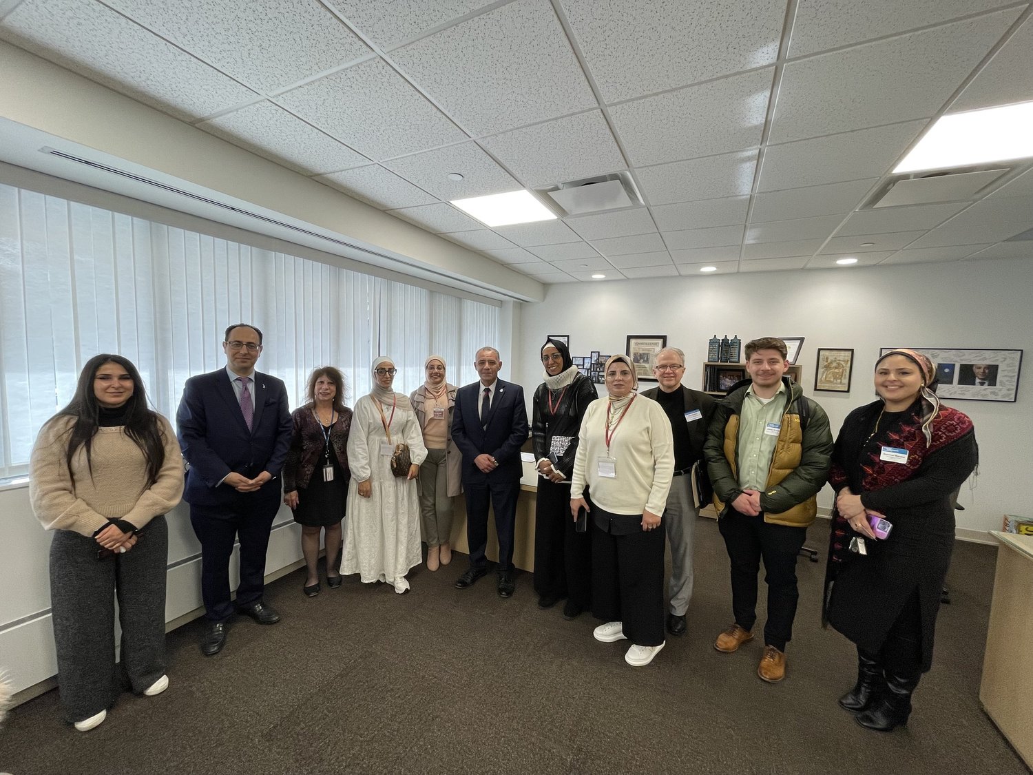 International business delegation meeting with local partners