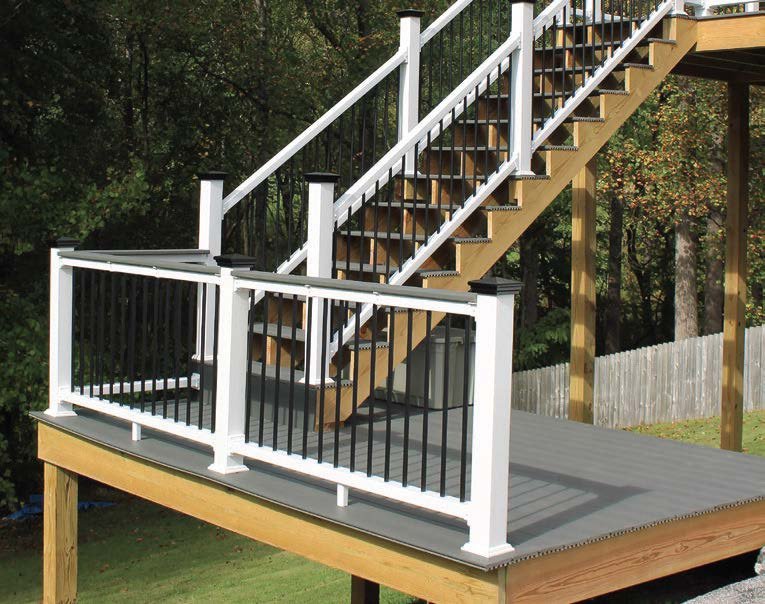 Dyke Industries railing system mountain home Western NC