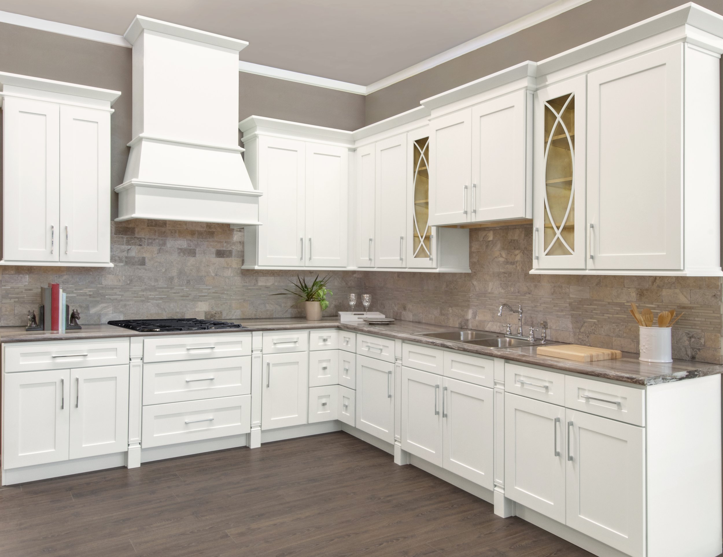 Walnut Ridge white cabinetry kitchen remodel Franklin NC Western NC