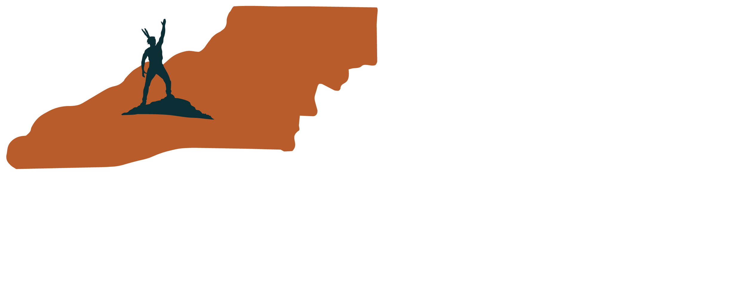 Logo featuring a woman's face in profile with a silhouette of a person standing with one arm raised inside her head, and the word 'POWDERHOUND' beside it.