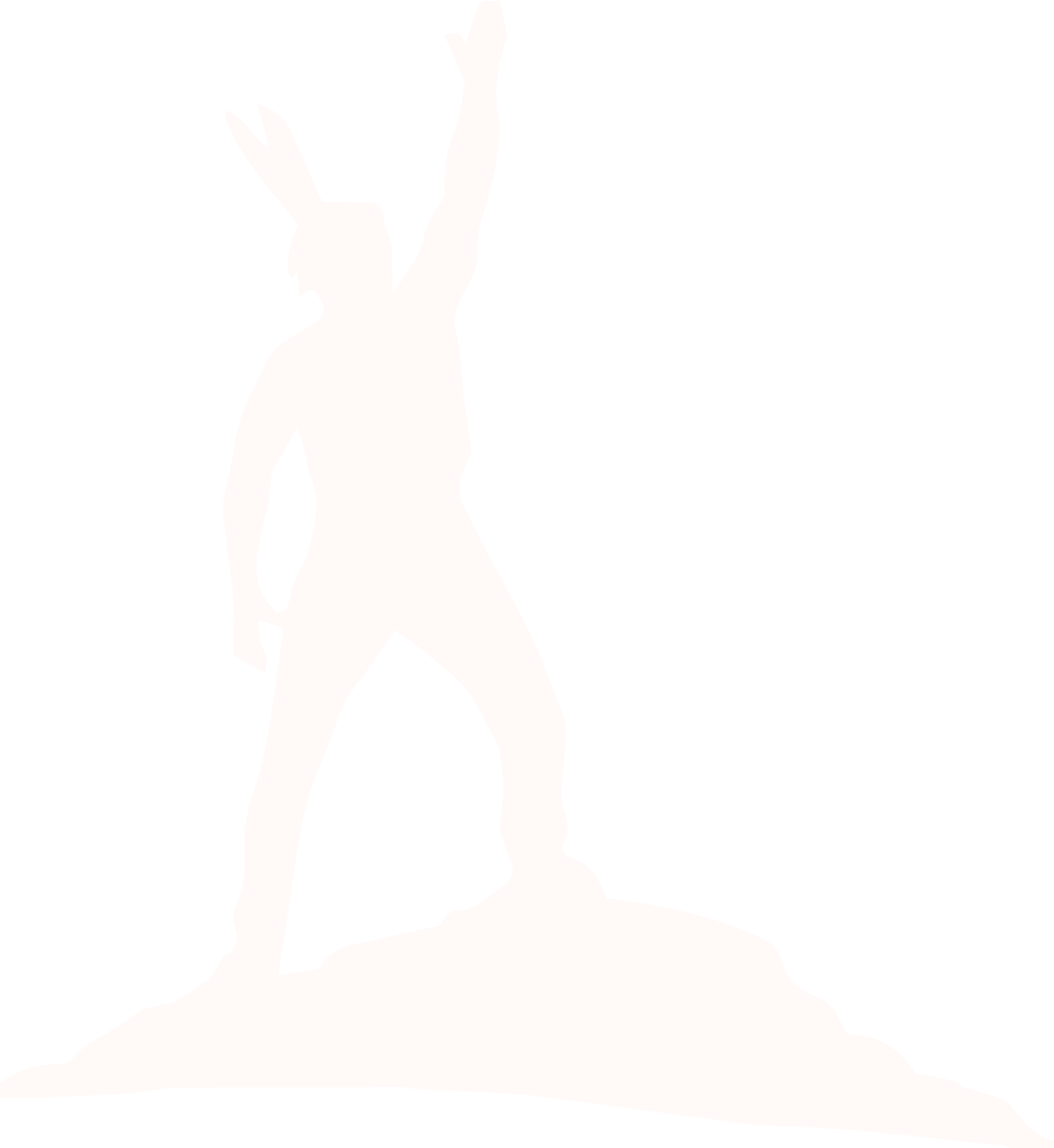 A sculpture of a woman holding what appears to be a small object, standing on a base.