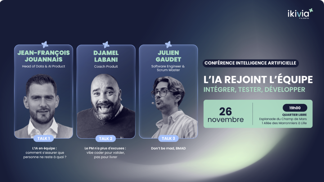 affiche conférence l'IA rejoint l'équipe