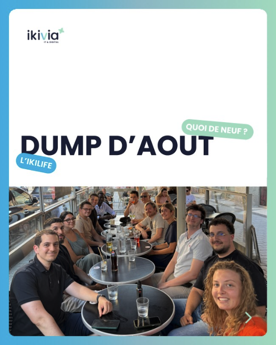 Les ikiviens tous ensemble en terrasse
