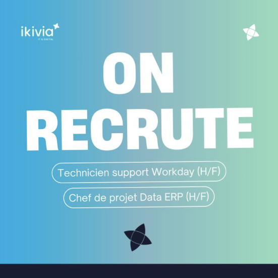 On recrute un technicien support et un chef de projet Data