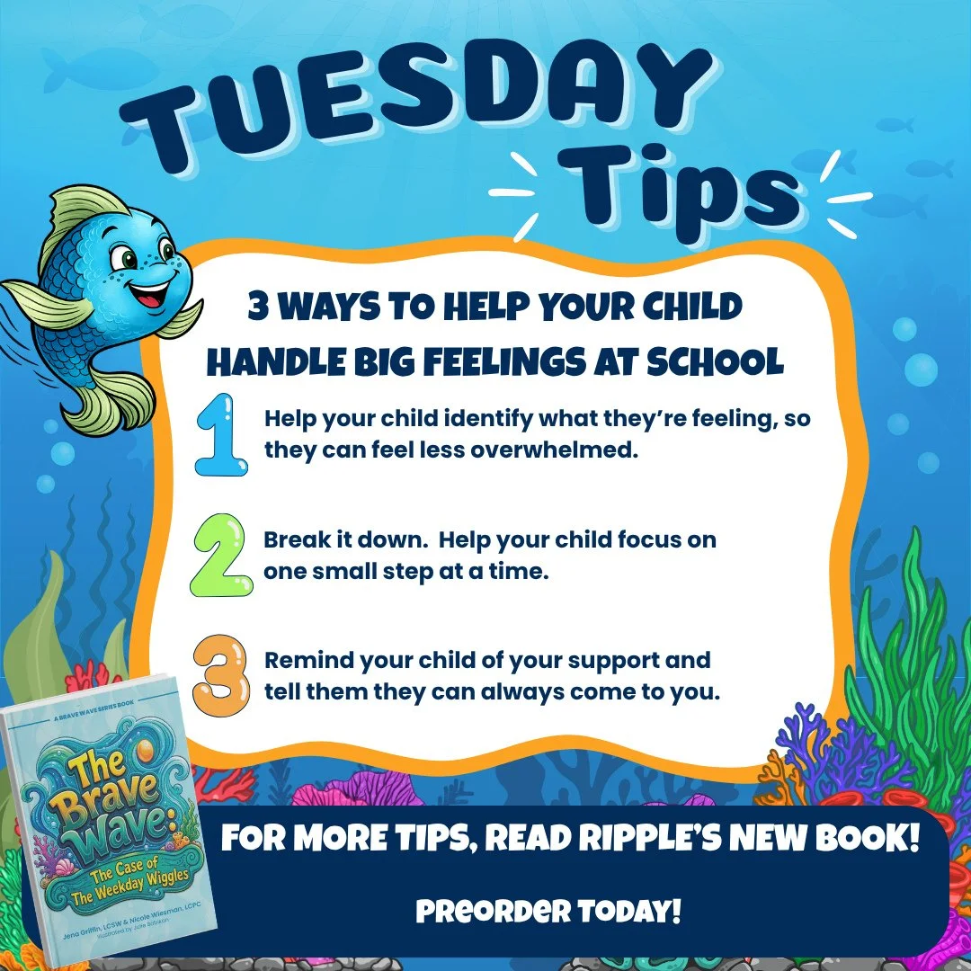 Tuesday Tips are back!⁠
⁠
Back-to-school season can bring some big feelings, and having a few simple tools in your child&rsquo;s toolkit can make those moments easier to navigate.⁠
⁠
And for more tips on navigating big feelings and school challenges,