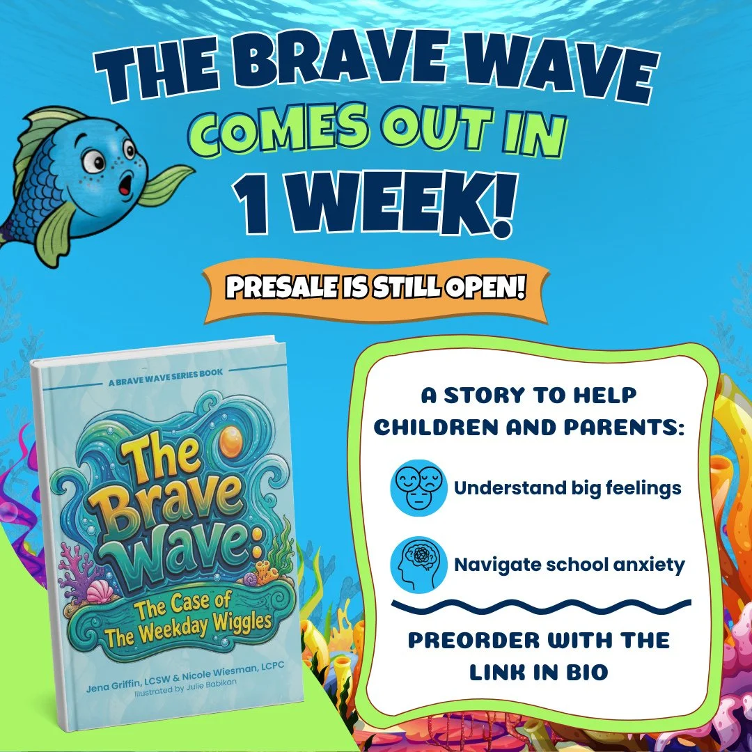 The countdown is on!⁠
⁠
The Brave Wave: The Case of the Weekday Wiggles comes out in just ONE WEEK!⁠
⁠
School can bring big feelings, new challenges, and moments of anxiety for both children and parents.⁠
⁠
Ripple&rsquo;s newest adventure is here to 