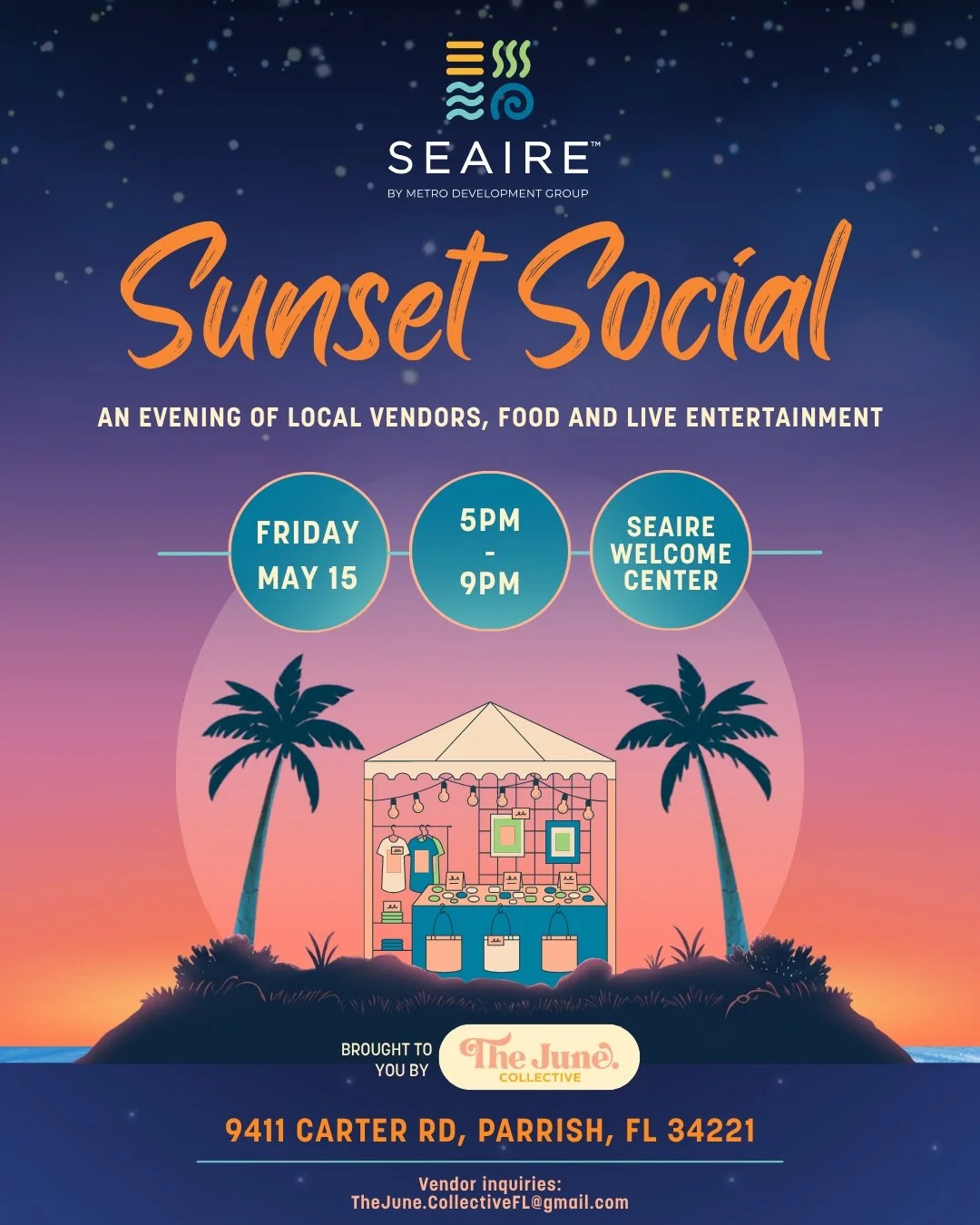 Seaire Sunset Social