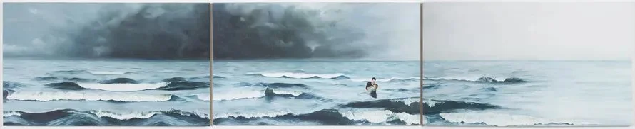 Self Portrait, Oil on Canvas, 150" x 30"  2021