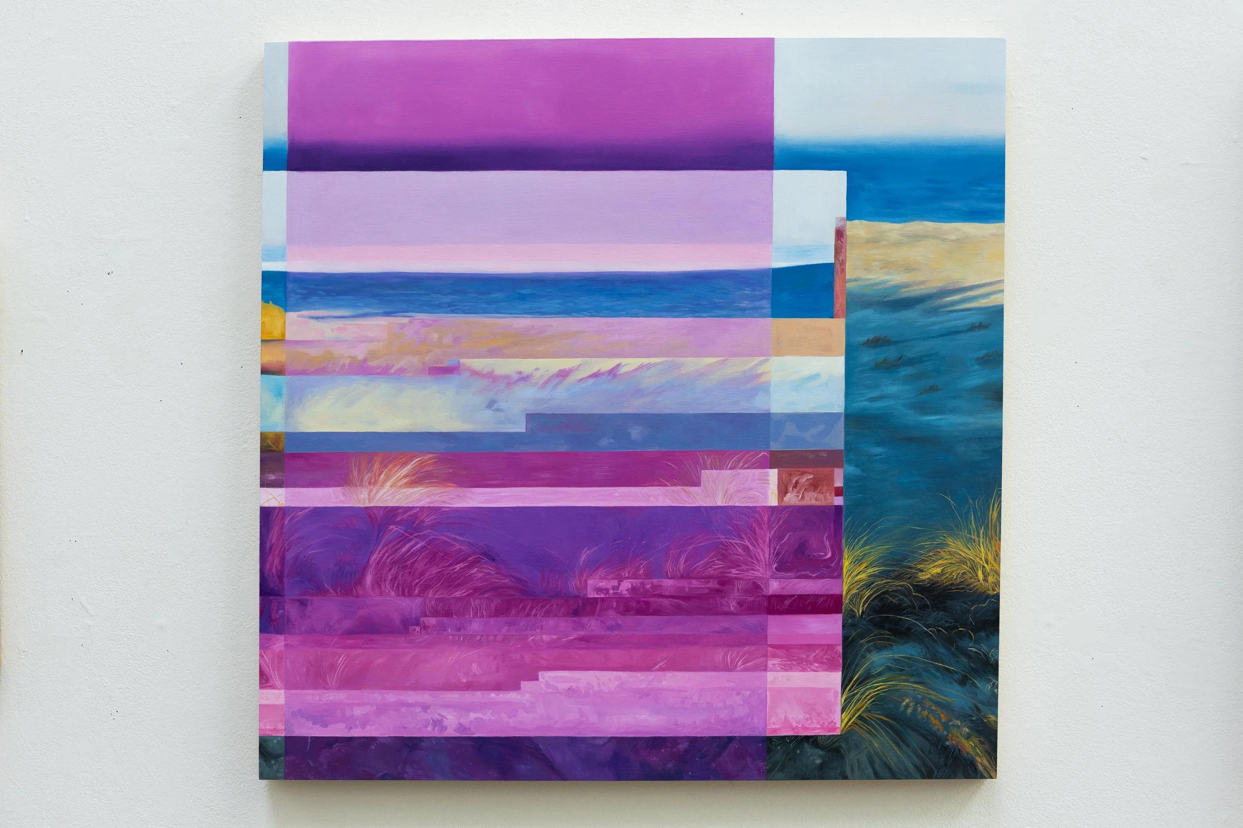 Interference , Oil on Panel, 30" x 30" , 2025