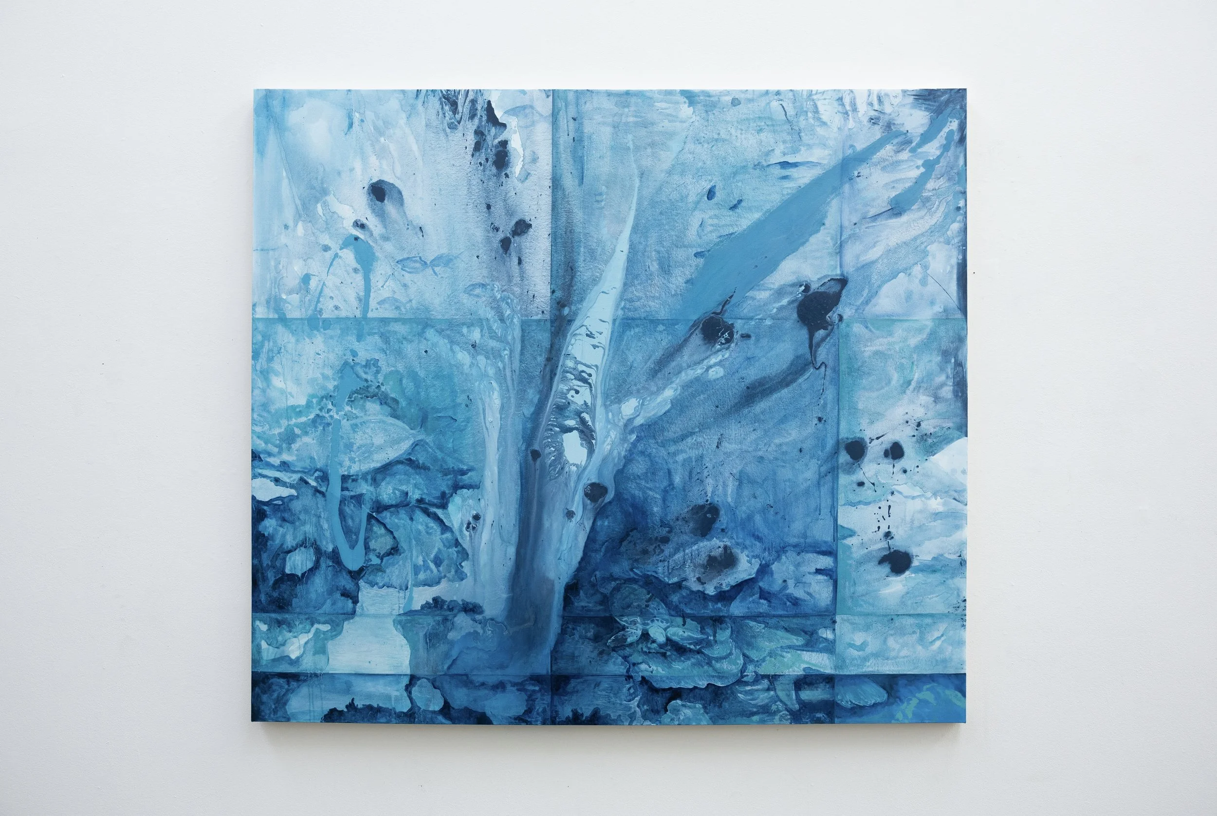 Blue Light, Oil and Acrylic on Canvas, 72" x 64", 2025