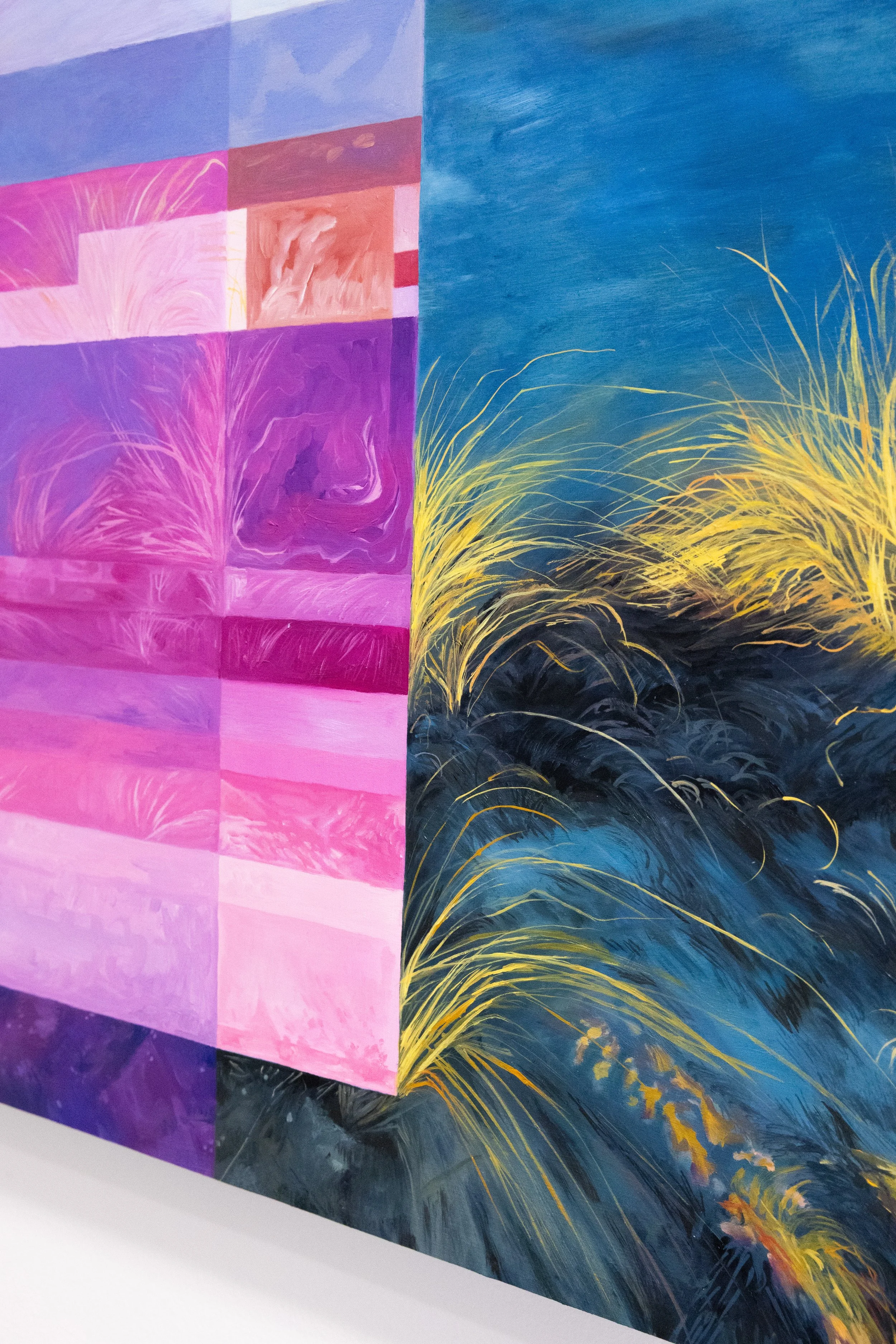 Interference Detail, Oil on Panel, 30" x 30" , 2025