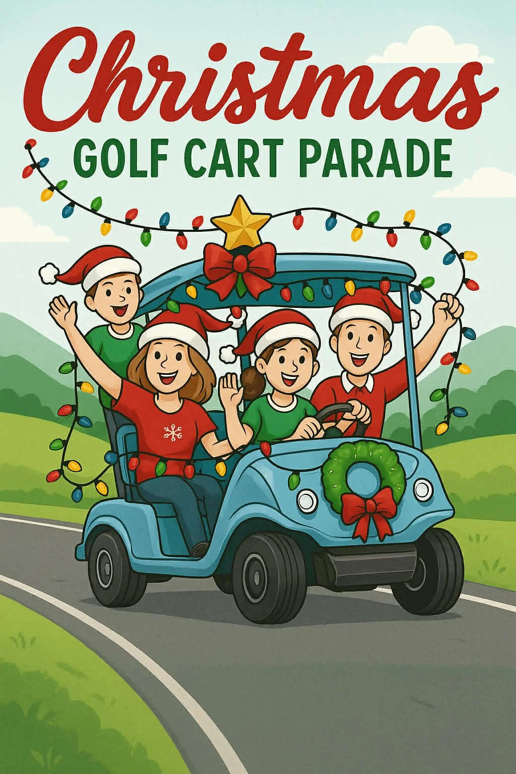 Magnolia Valley Christmas Golf Cart Parade!