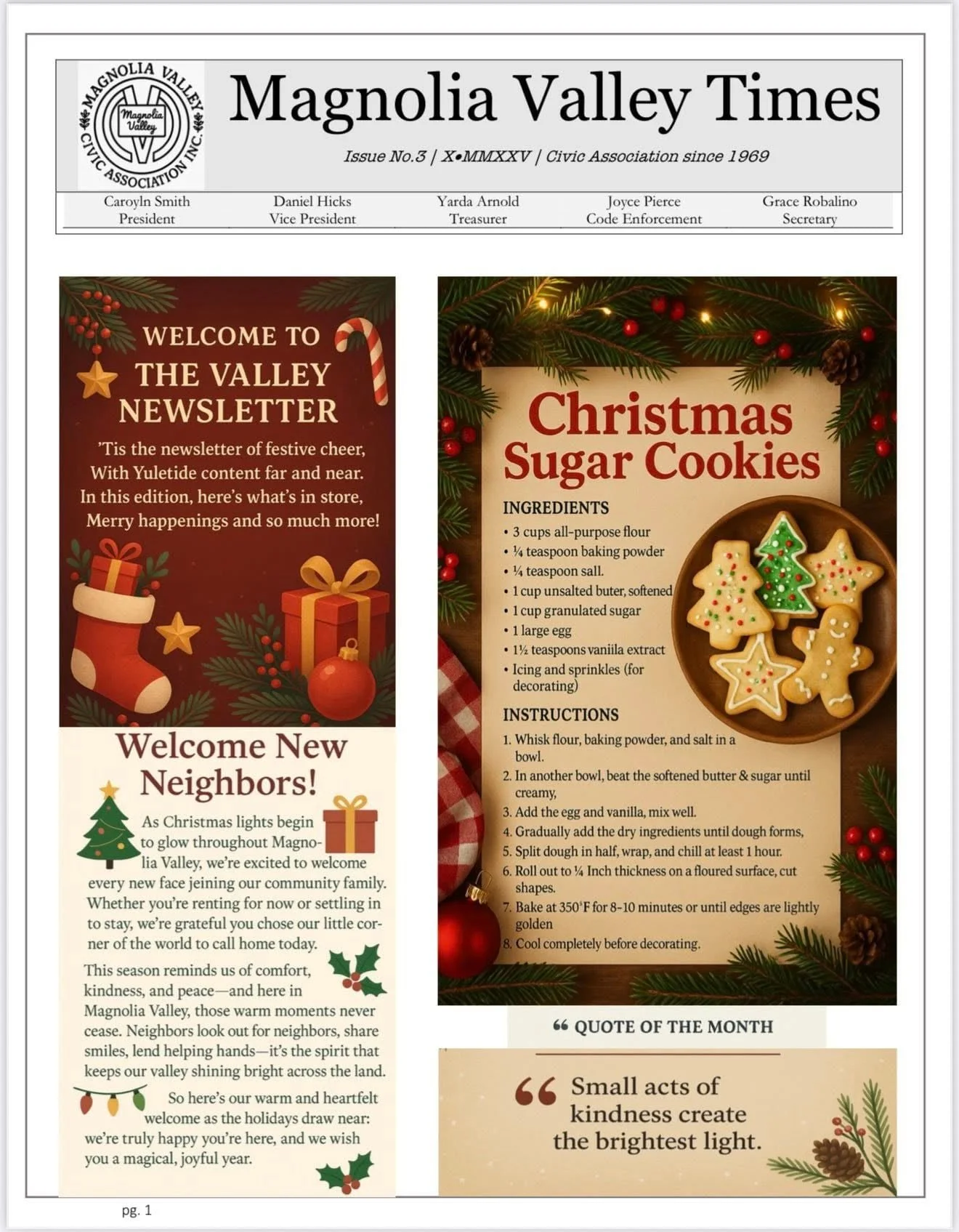 December 2025 Newsletter