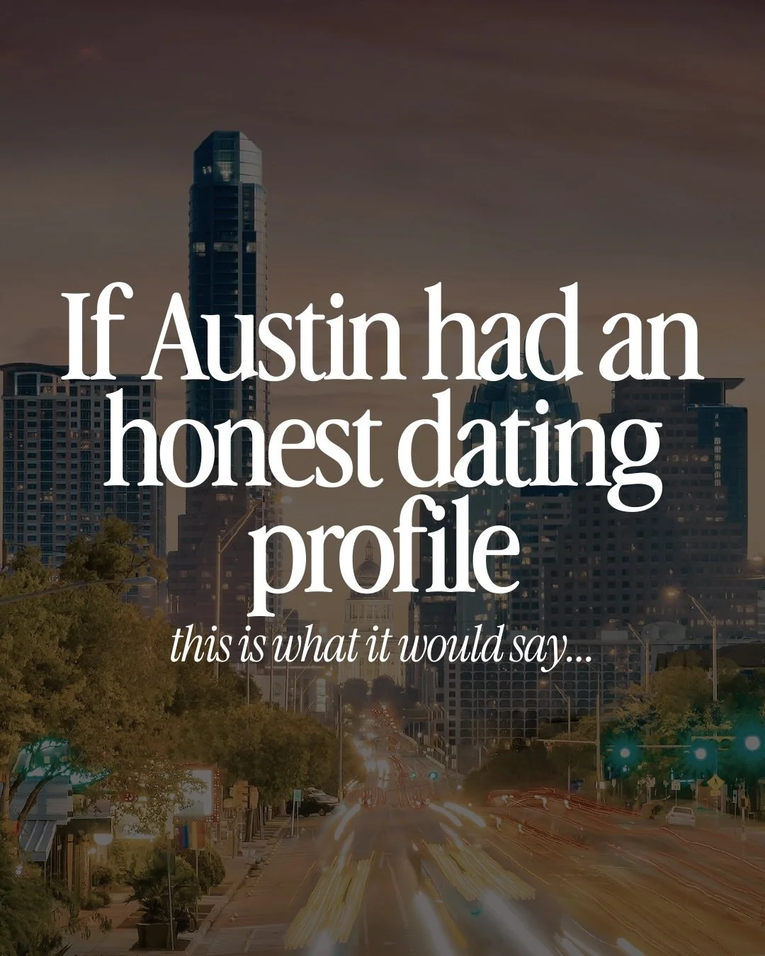 If Austin had a dating profile, this would be it &mdash; charming, a little chaotic, and very hard not to fall for 💘

From taco-fueled first dates 🌮 to green flags that make people stay for decades, buying or selling in Austin is really about findi