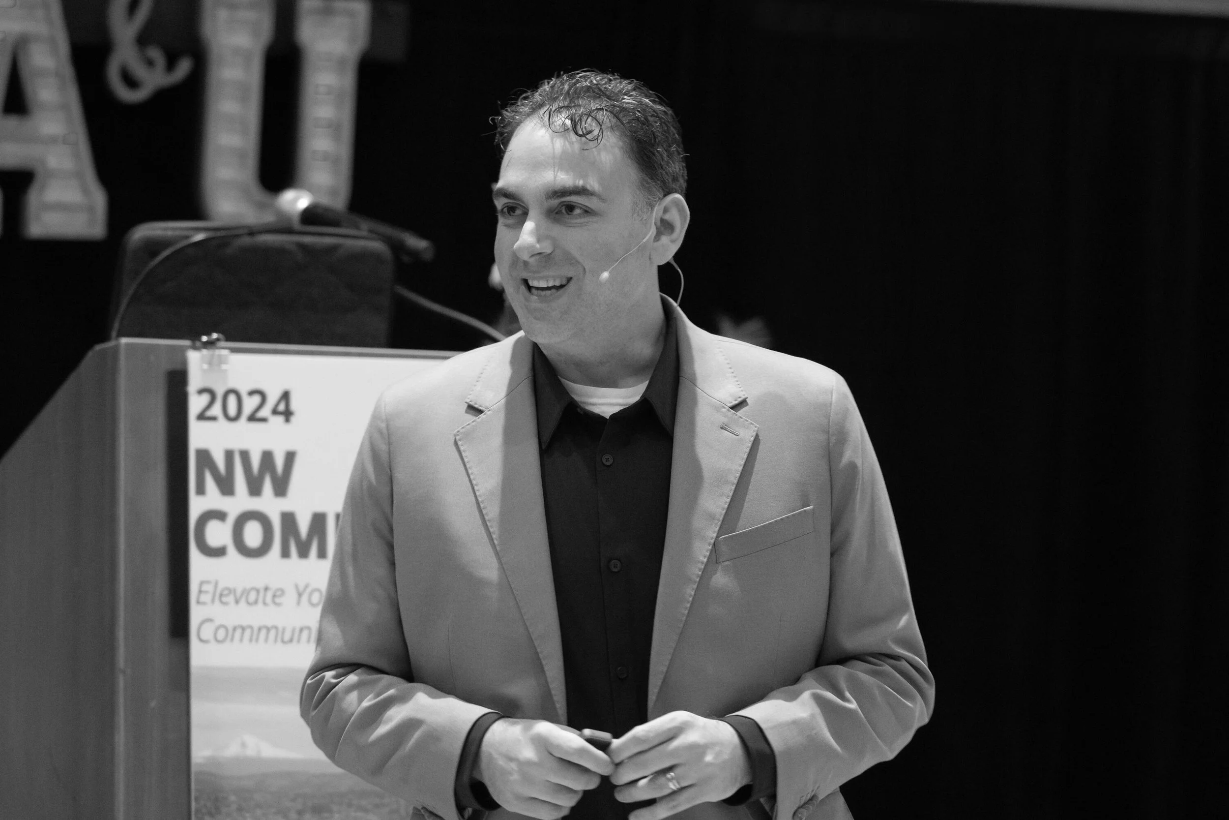 Mark Mohammadpour facilitating a team session with participants seated in a circle