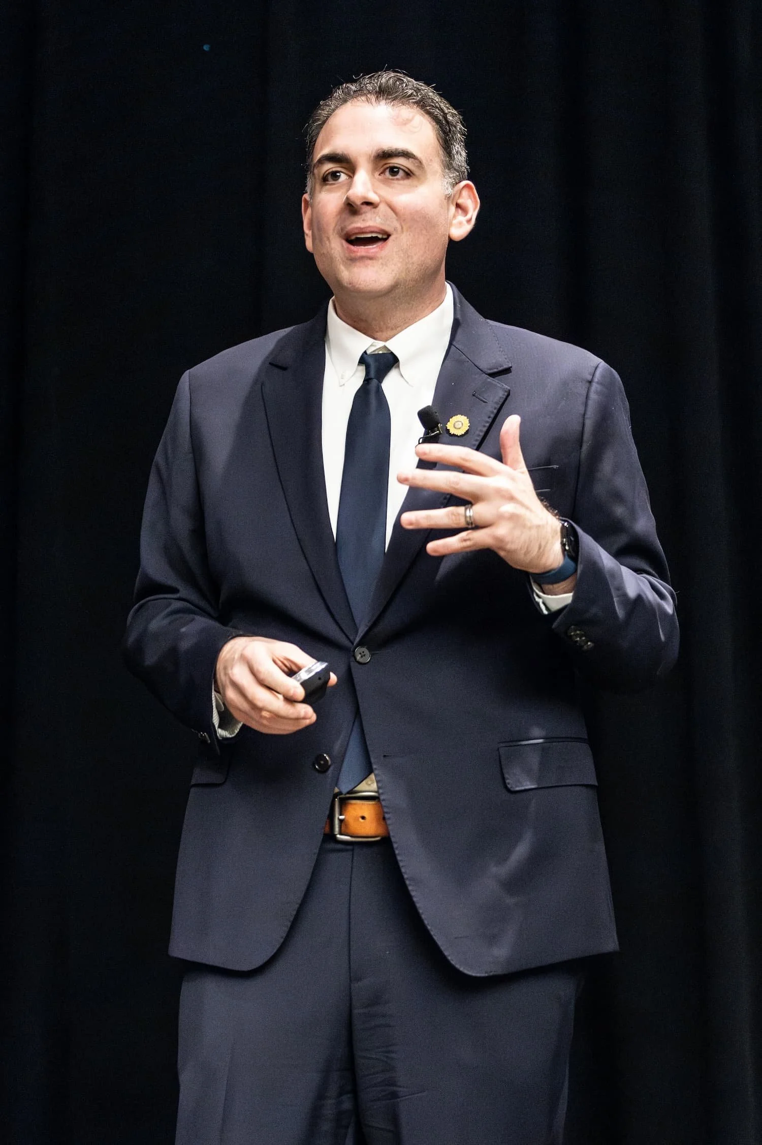 Man standing in room.