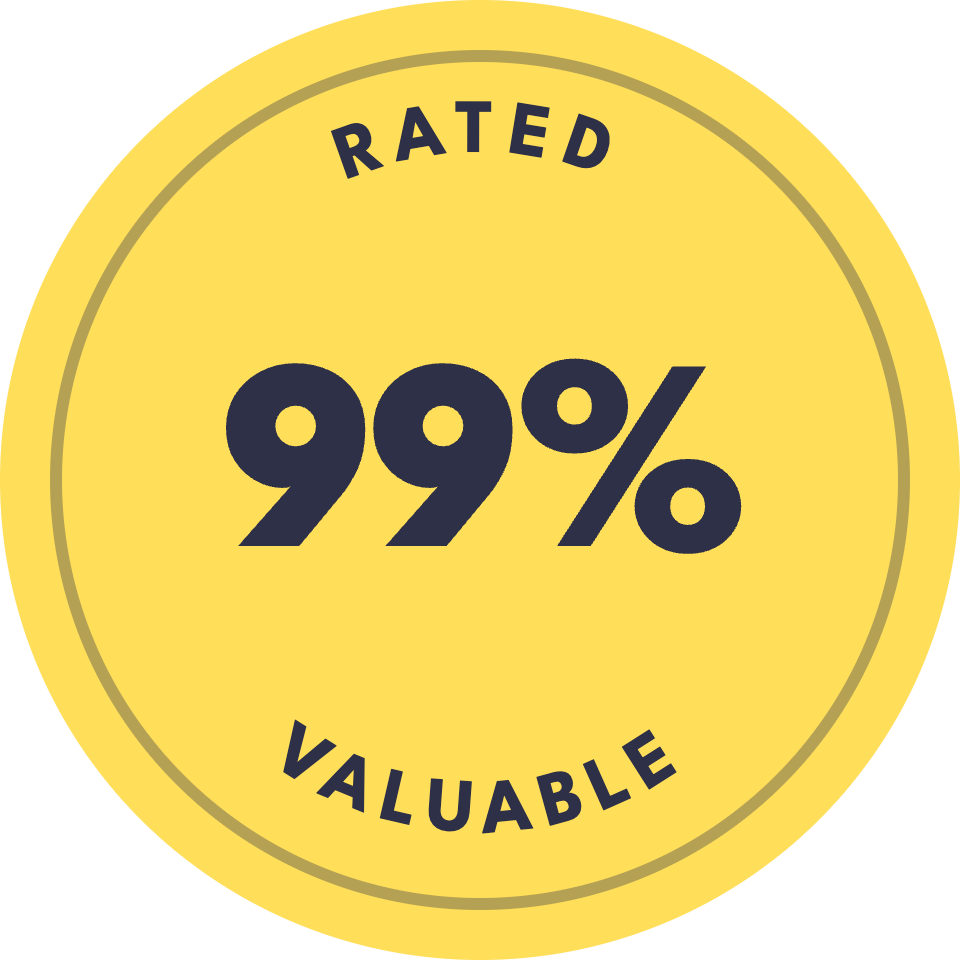 Talkadot verified badge: 99% of attendees rate Mark's sessions as valuable