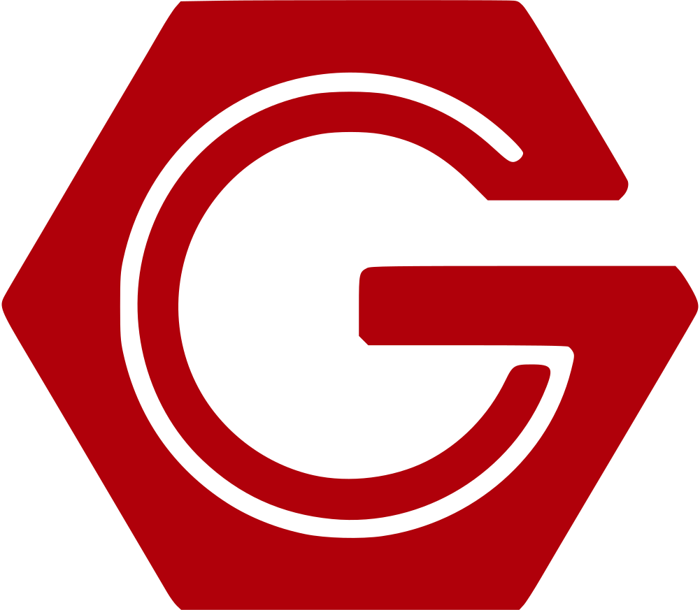 GNS Fasteners Icon which is a G inside a red hex nut.