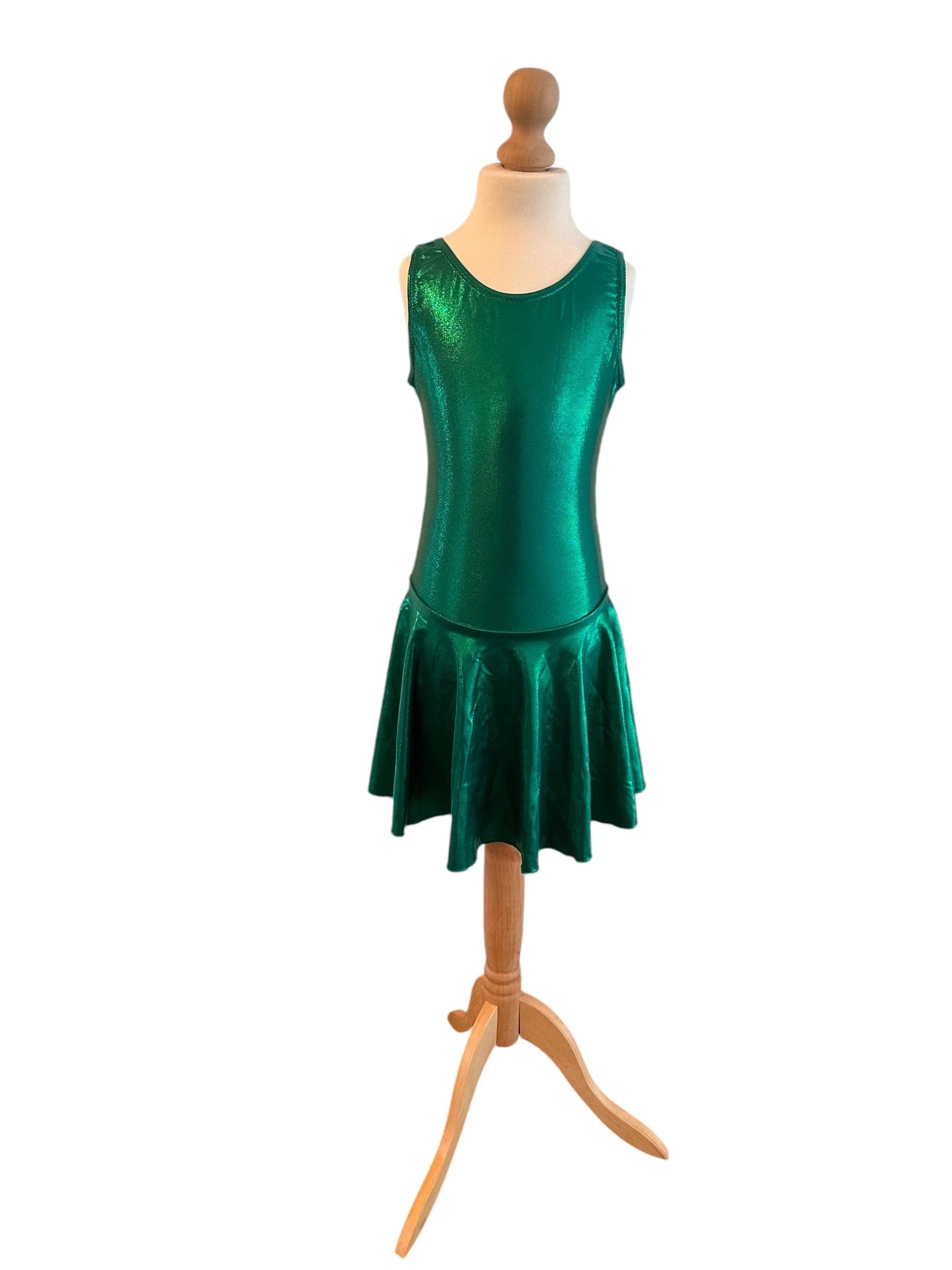 Green Shimmer Latin Dress