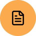 Icon of a document or paper with text.