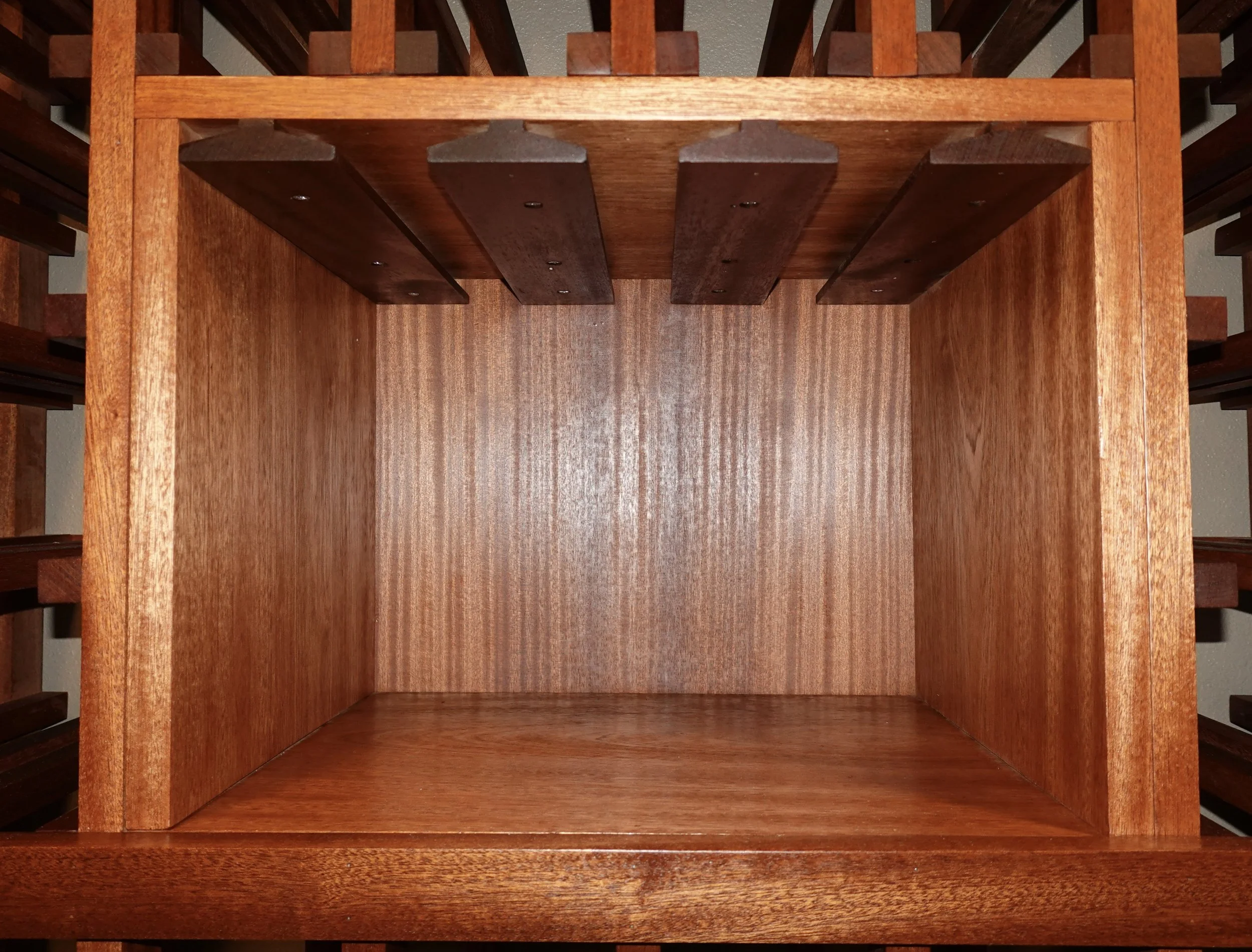 Each custom space will hold 9 Pinot Noir sized wine glasses  