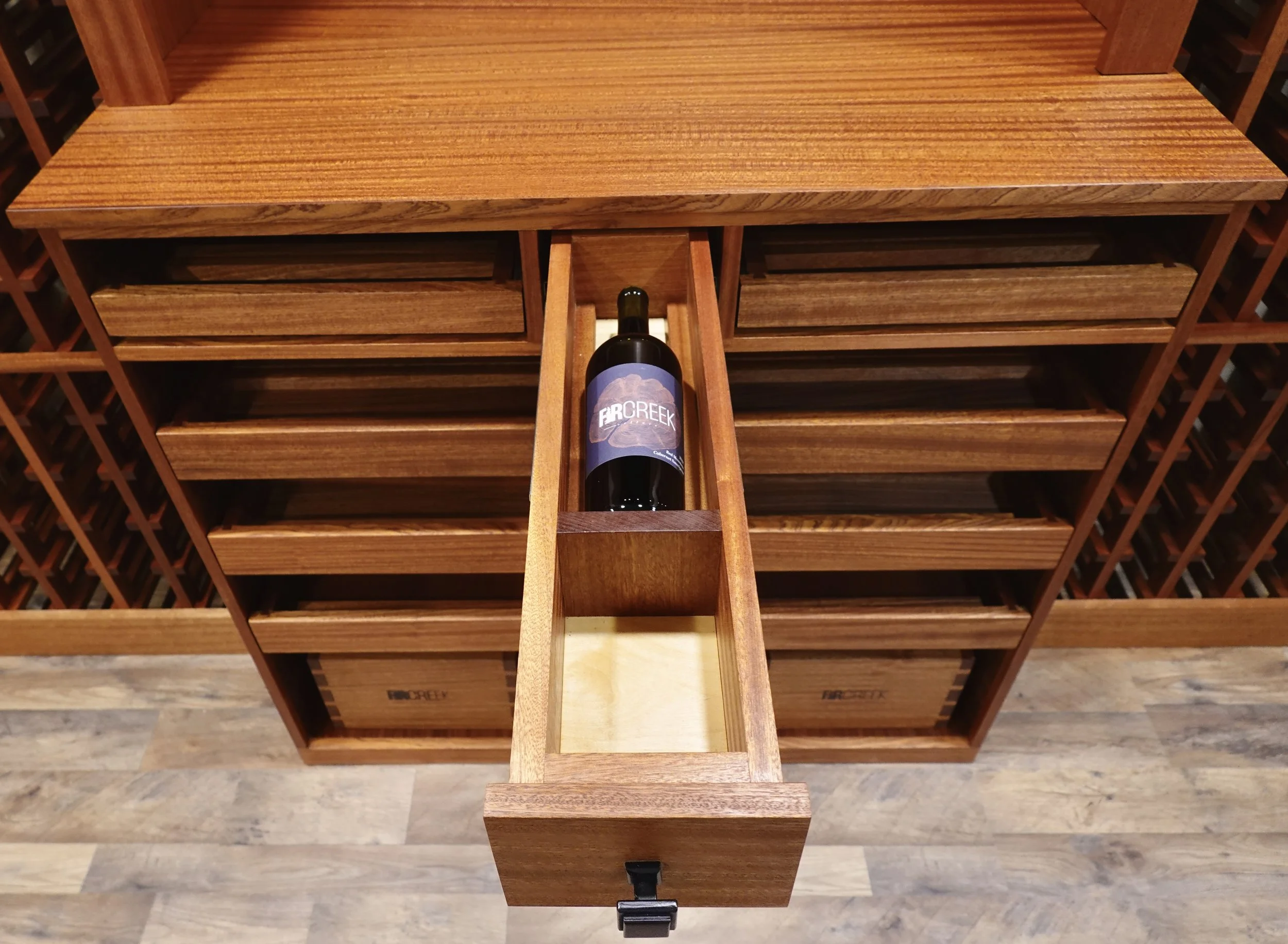 Every celler gets a Fir Creek Bottle!  This is my 2022 Red Mountain Cabernet 