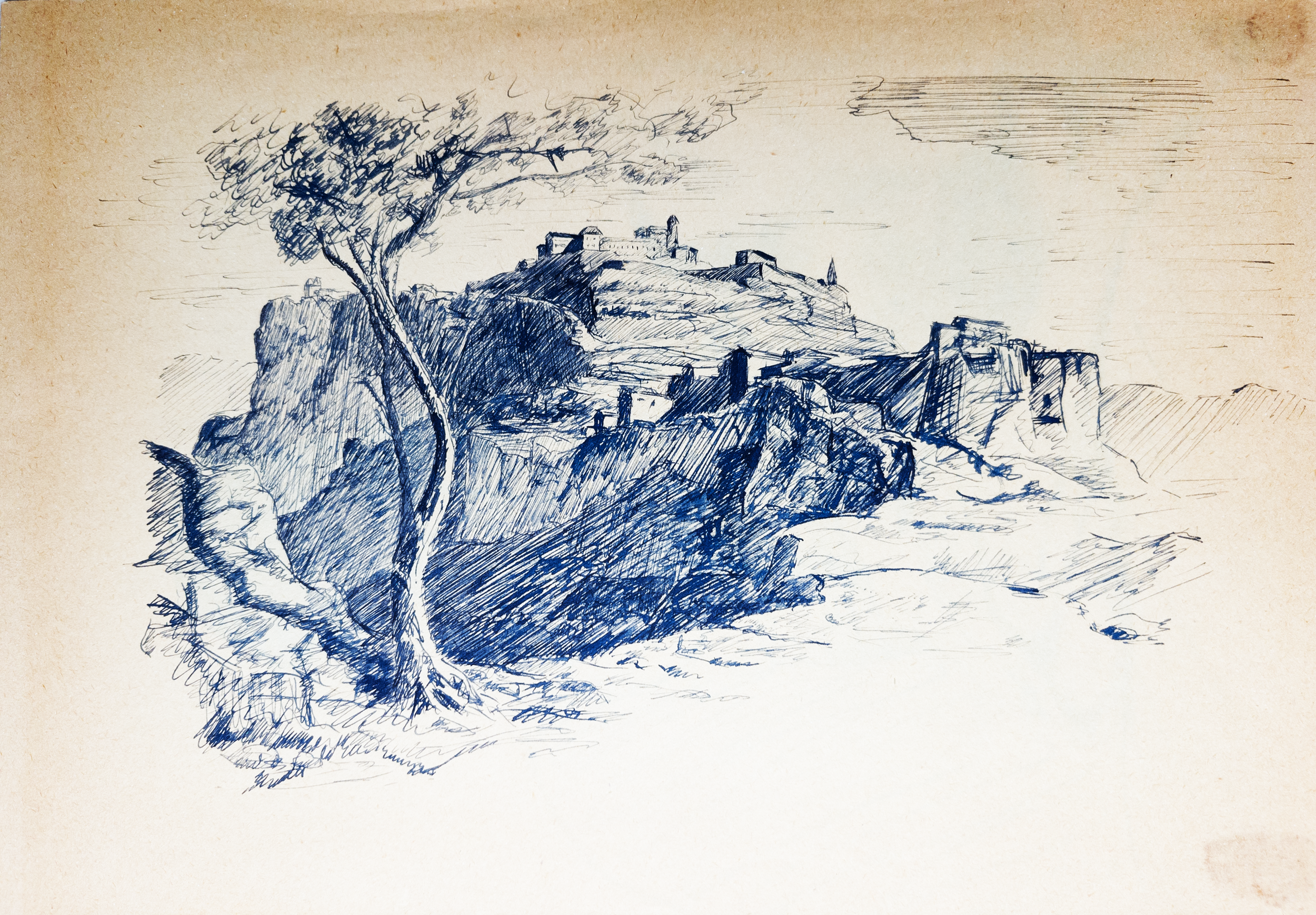 LANDSCAPE AFTER ETCHING
Etching pen/ink on paper 8"x10"
//Original NFS 