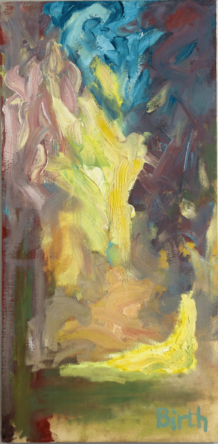 Abstract Cafe
Oil on canvas 28"x14"